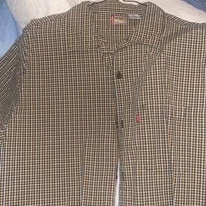 LEVIS red tab men’s XL pattern button down